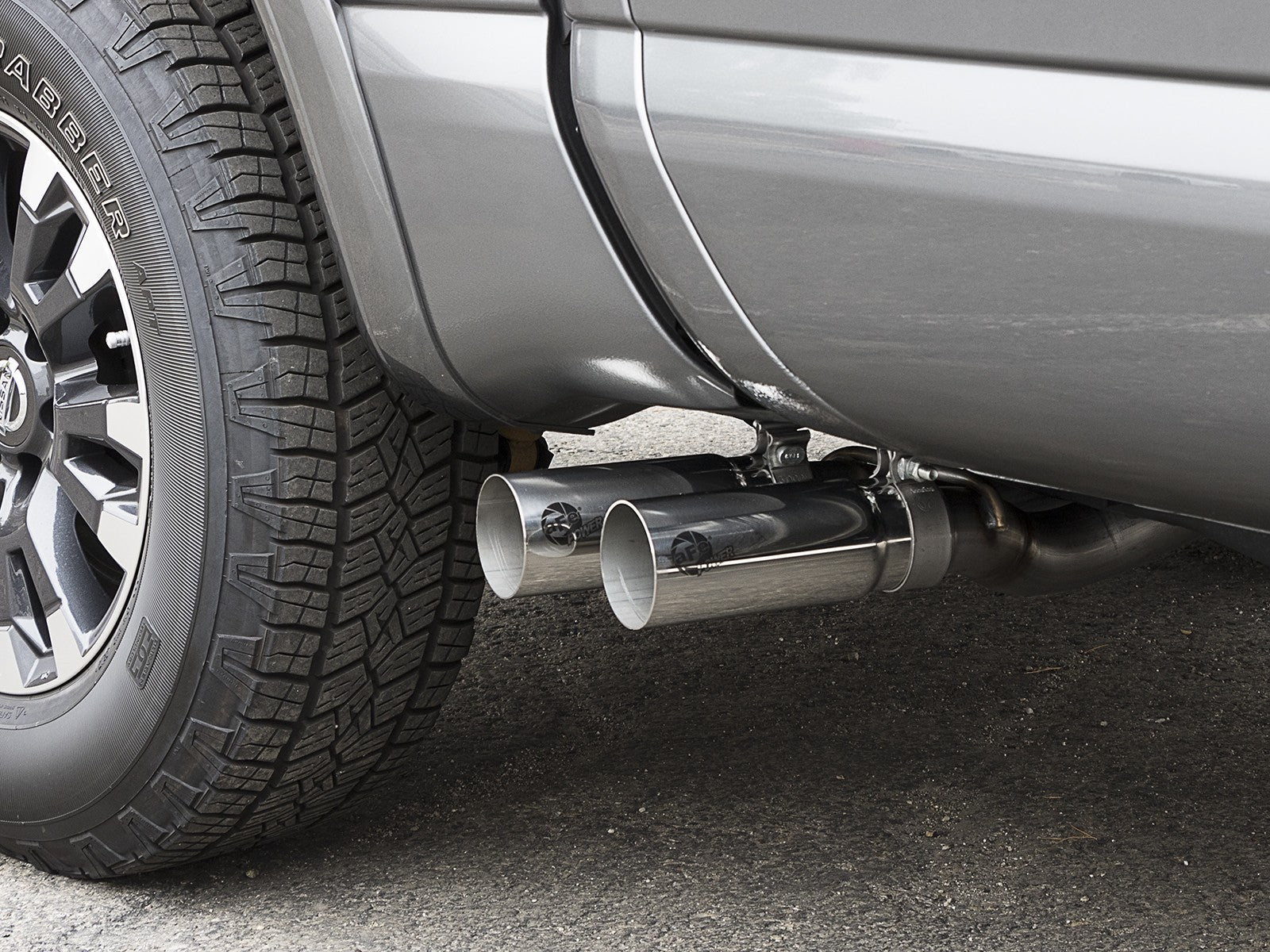 aFe POWER Rebel Series 2-1/2in 409 SS Cat Back Exhaust w/ Polished Tips 17-22 Nissan Titan V8 5.6L 49-46126-P