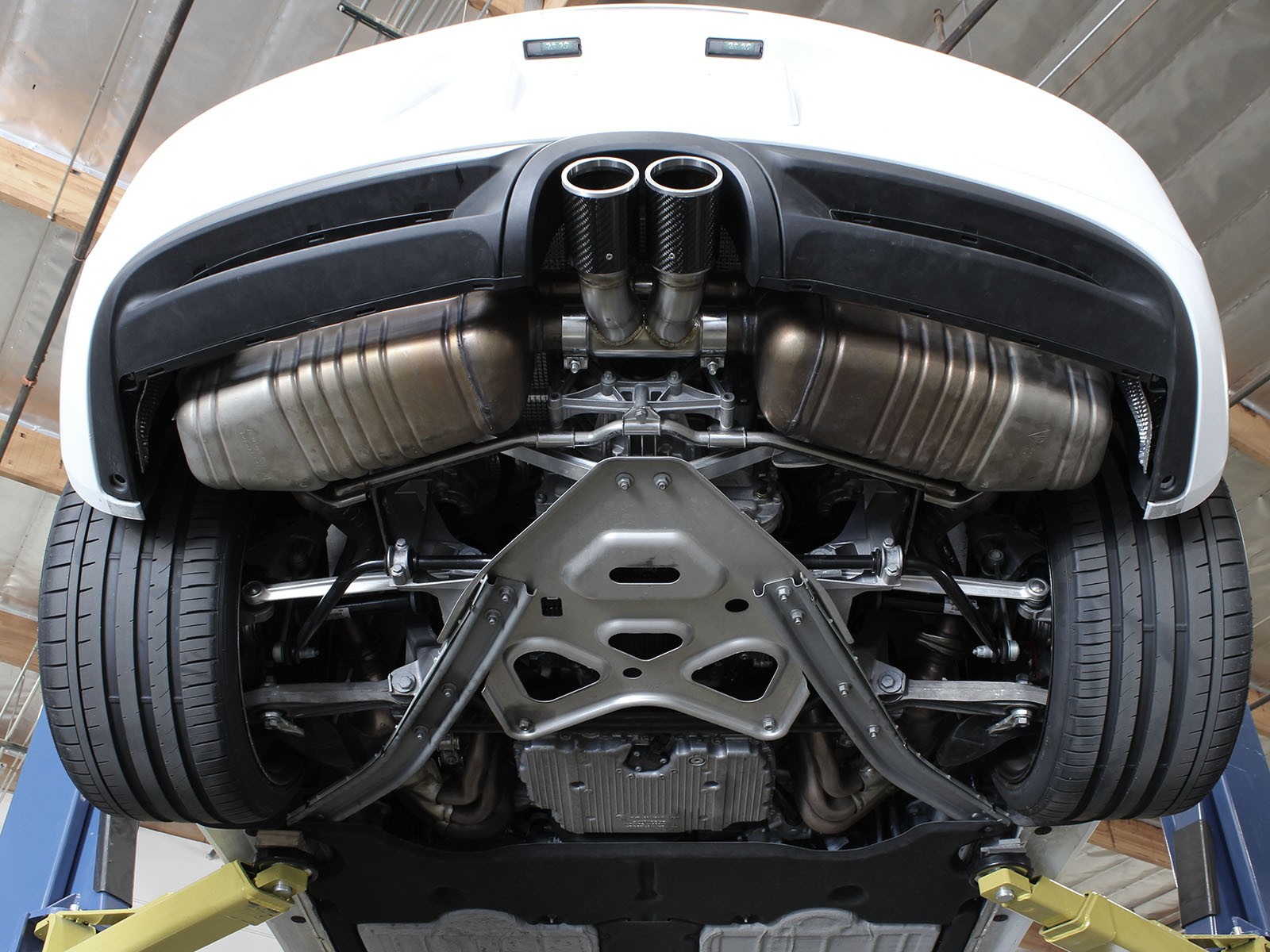 aFe Power 13-16 Porsche Cayman S / Boxster S Carbon Fiber Exhaust Tip Upgrade 49C36413-C