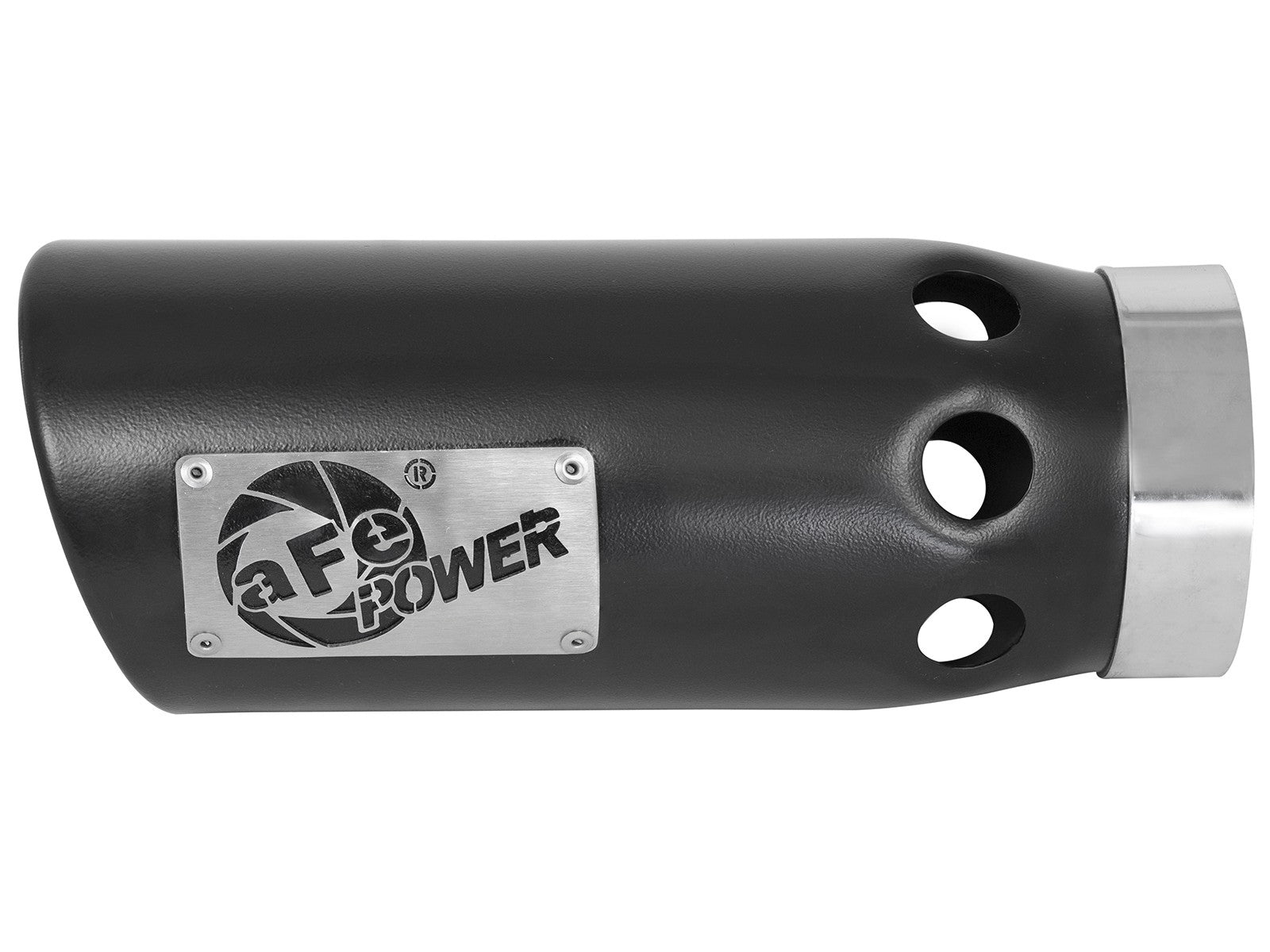 aFe Power Intercooled Tip Stainless Steel - Black 4in In x 5in Out x 12in L Clamp-On 49T40502-B121