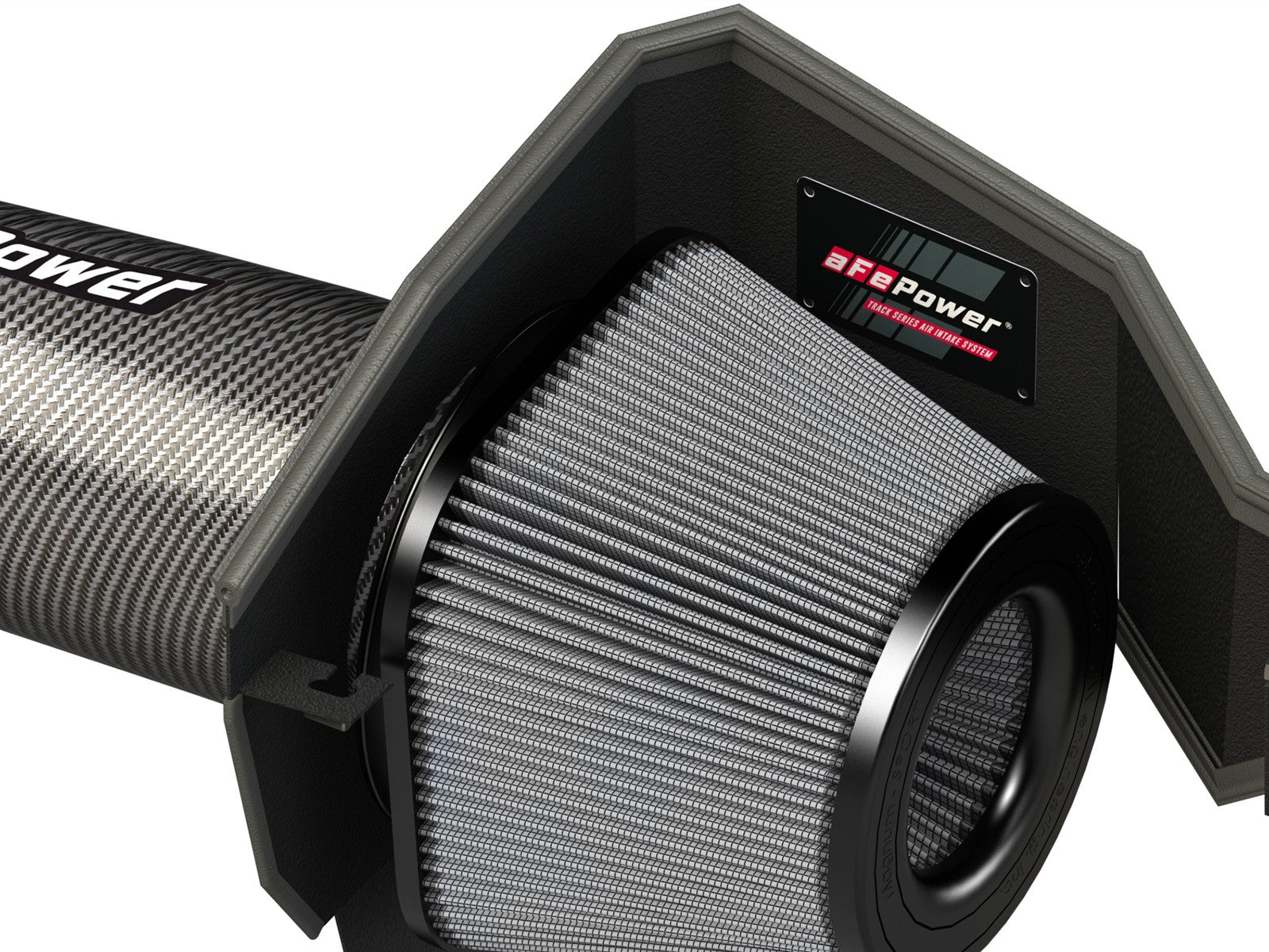 aFe POWER Magnum FORCE Carbon Fiber Stage 2 Track Series Pro Dry S CAIS - 11-22 Dodge Challenger/Charger 11-22 Chrysler 300 V8 51-12162-C