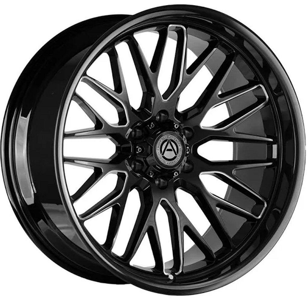 20X10 Artem Off-Road A206 Novus Gloss Black Milled (Flow Formed) 6x135 -19mm