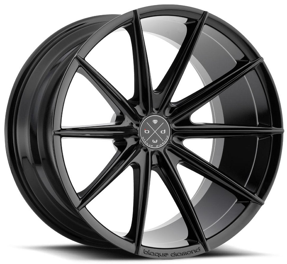 19x8.5 Blaque Diamond BD-11 Gloss Black 5x120 32mm