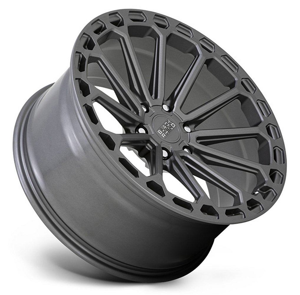 (Clearance - No Returns) 17x9.5 Black Rhino Kaizen Matte Gunmetal (Rotary Forged) 6x135 12mm