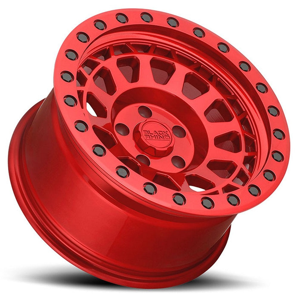 (Clearance - No Returns) 17x9 Black Rhino Primm Candy Red w/ Black Bolts 6x135 0mm