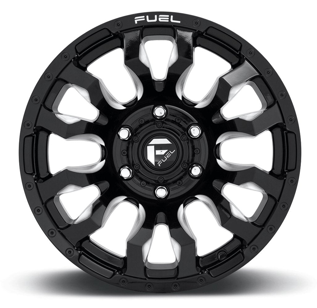 (Clearance - No Returns) 17x9 Fuel Off-Road Blitz Gloss Black Milled D673 6x135 1mm