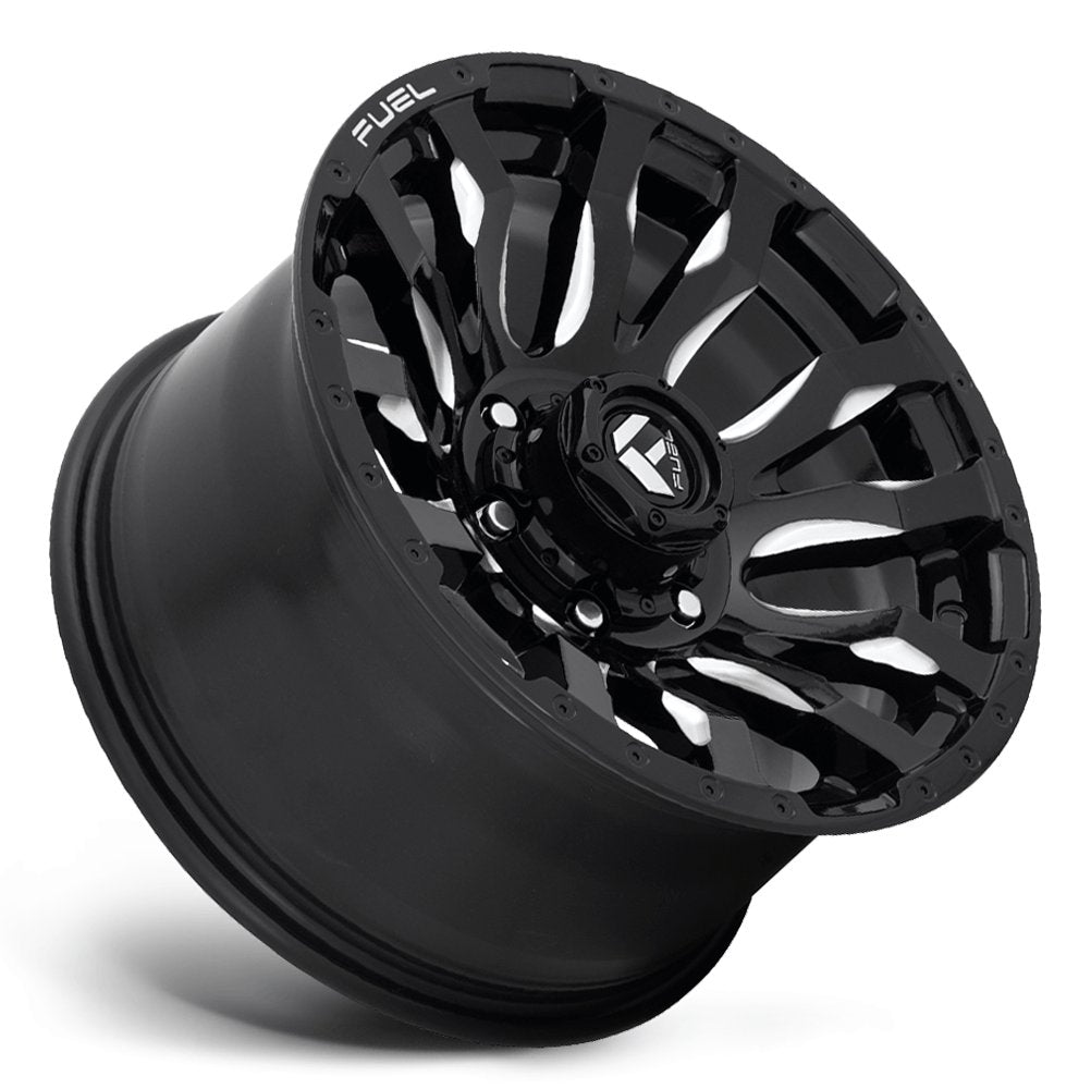 (Clearance - No Returns) 17x9 Fuel Off-Road Blitz Gloss Black Milled D673 6x135 1mm