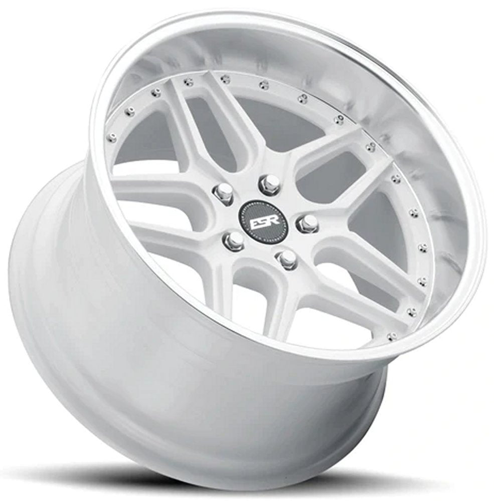 18x9.5 ESR CS15 Gloss White 5x4.5/114.3 35mm (CUSTOM)