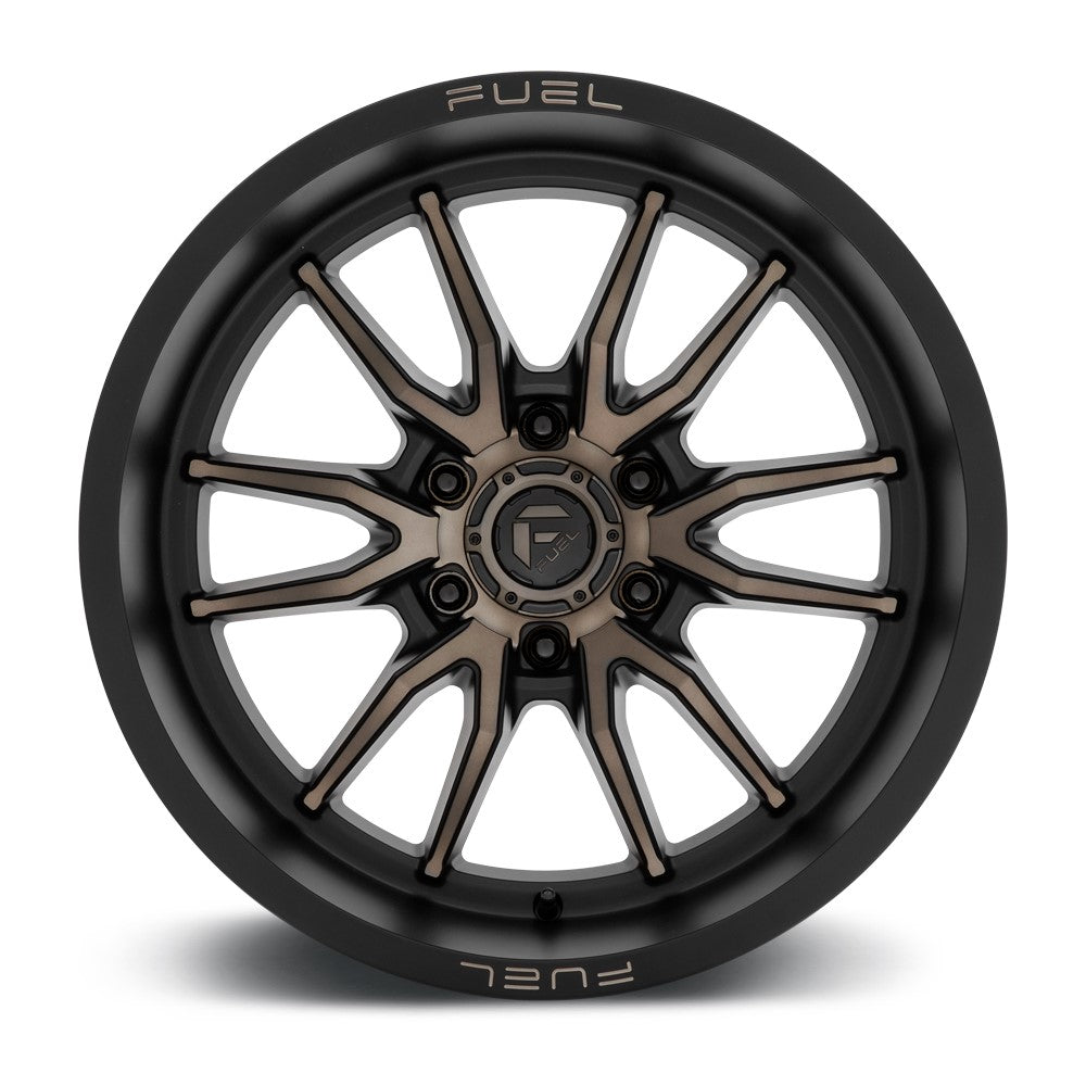 (Clearance - No Returns) 17x9 Fuel Off-Road Clash 6 Matte Black w/ Double Dark Tint D762 6x120 1mm