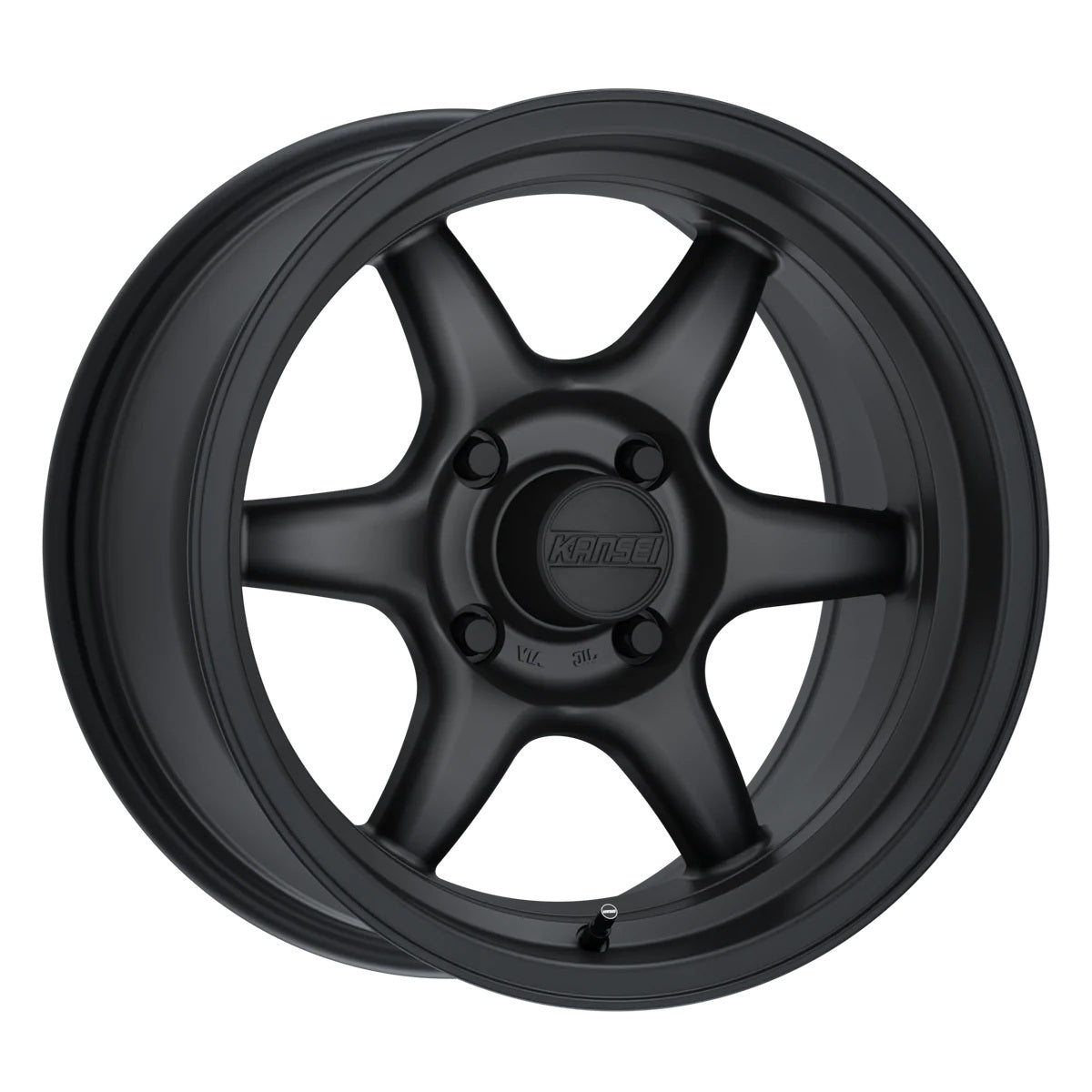 (Clearance - No Returns) 15x7 Kansei Tandem Satin Black 4x100 25mm