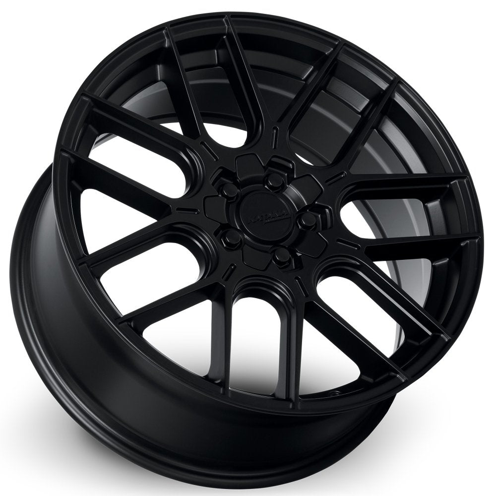 18x8 Katana Racing KR04 Matte Black 5x4.25/108 5x4.5/114.3 40mm