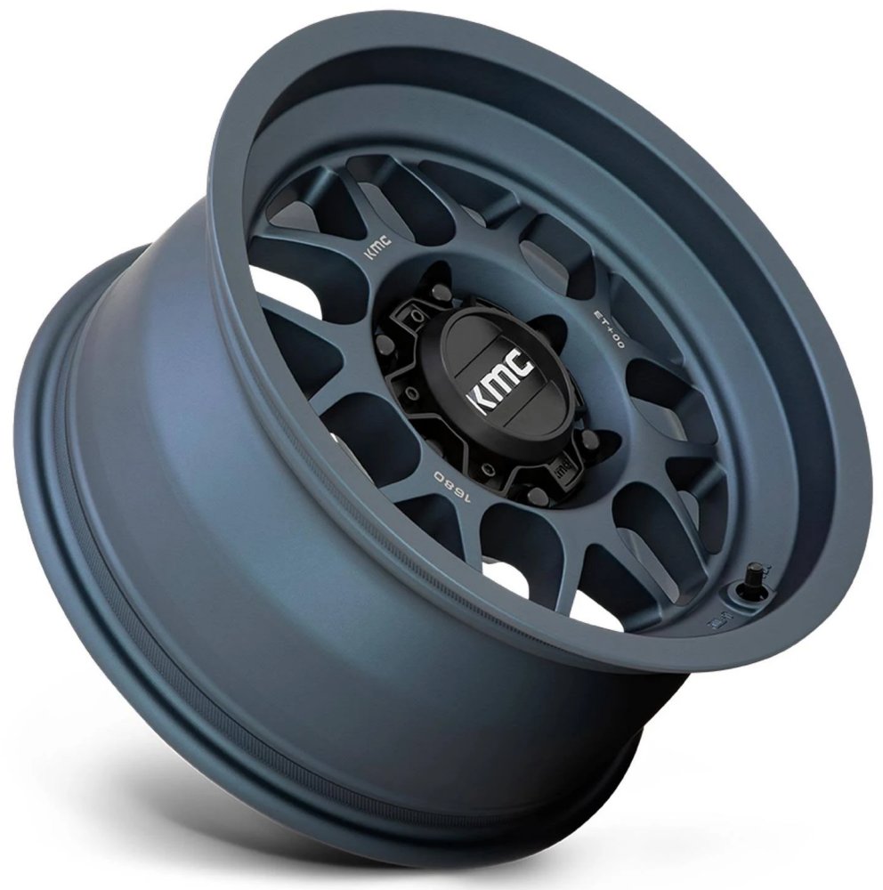 (Clearance - No Returns) 17x8.5 KMC KM725 Terra Metallic Blue 6x120 0mm
