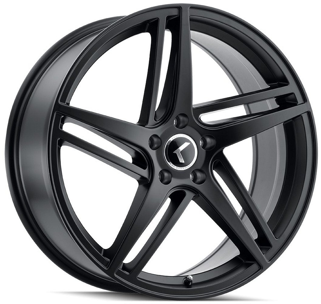 (Clearance - No Returns) 17x8 Kraze KR195 Milano Satin Black 5x4.5/114.3 38mm