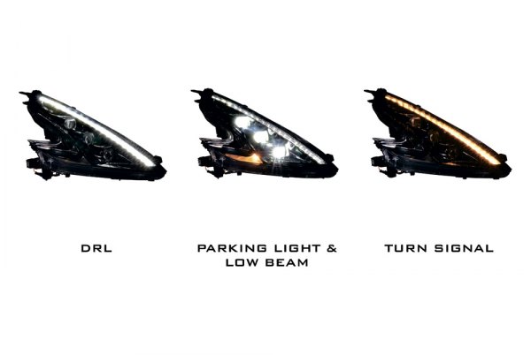 Morimoto XB LED Headlights: Nissan 370Z (09-20) (Pair / ASM / LHD) LF474-ASM