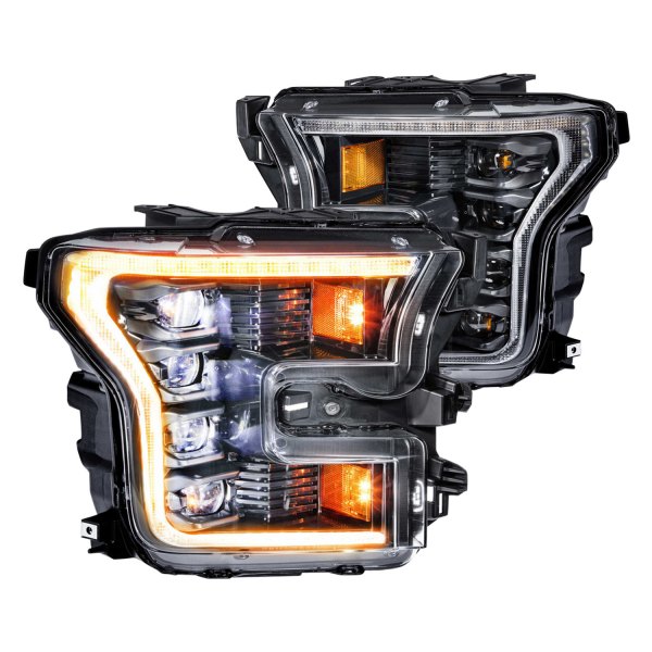 Morimoto XB LED Headlights: Ford F150 (15-17) (Pair / ASM / Amber DRL) (Gen 2) LF502-A.2-ASM