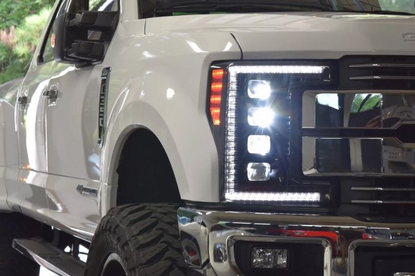 Morimoto XB LED Headlights: Ford Super Duty (17-19) (Pair / ASM) LF503-ASM