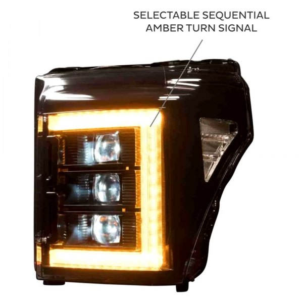 Morimoto XB LED Headlights: Ford Super Duty (11-16) (Pair / ASM) LF505-ASM