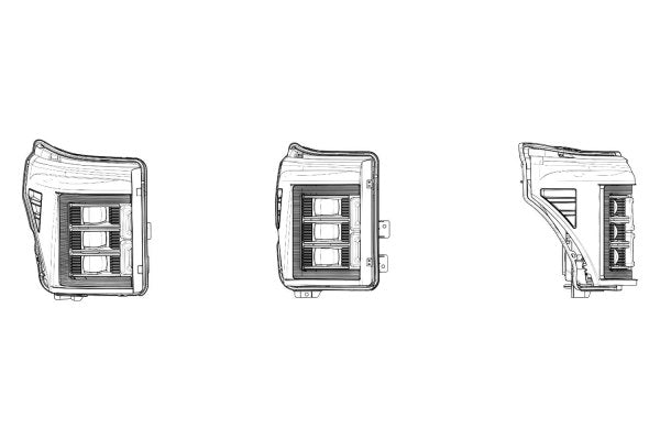 Morimoto XB LED Headlights: Ford Super Duty (11-16) (Pair / ASM) LF505-ASM