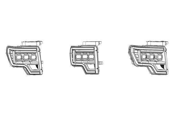 Morimoto XB LED Headlights: Ford F150 (09-14) (Pair / ASM) LF506-ASM