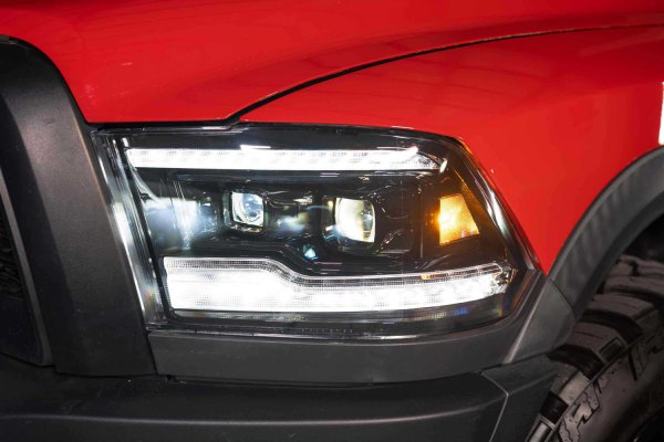 Morimoto XB LED Headlights: Dodge Ram (09-18) (Pair / Amber DRL) LF520-A-ASM