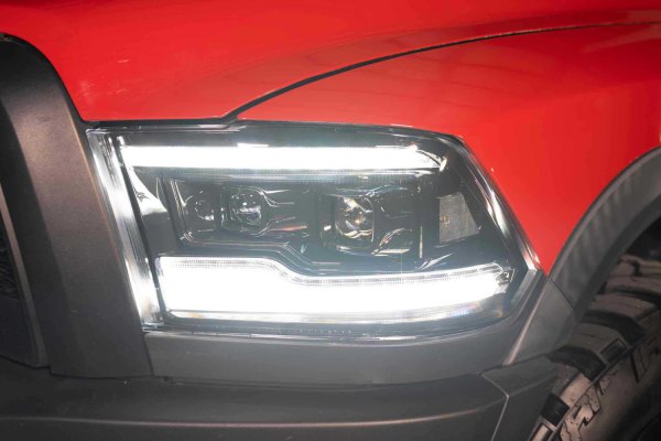 Morimoto XB LED Headlights: Dodge Ram (09-18) (Pair / Amber DRL) LF520-A-ASM