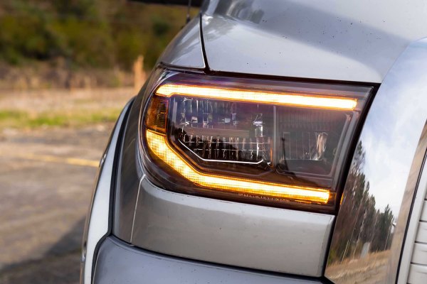Morimoto XB LED Headlights: Toyota Tundra (07-13) (Pair / ASM / Amber DRL) LF533-A-ASM