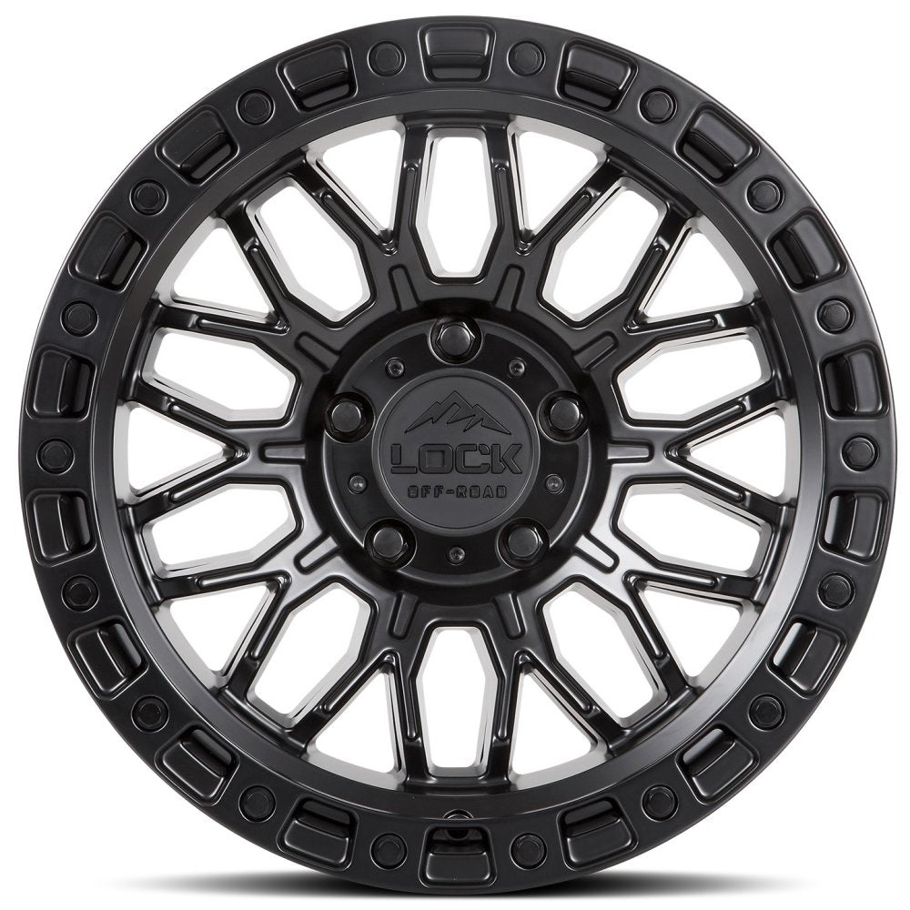20x10 Lock Off-Road Combat Matte Black 6x135 -18mm