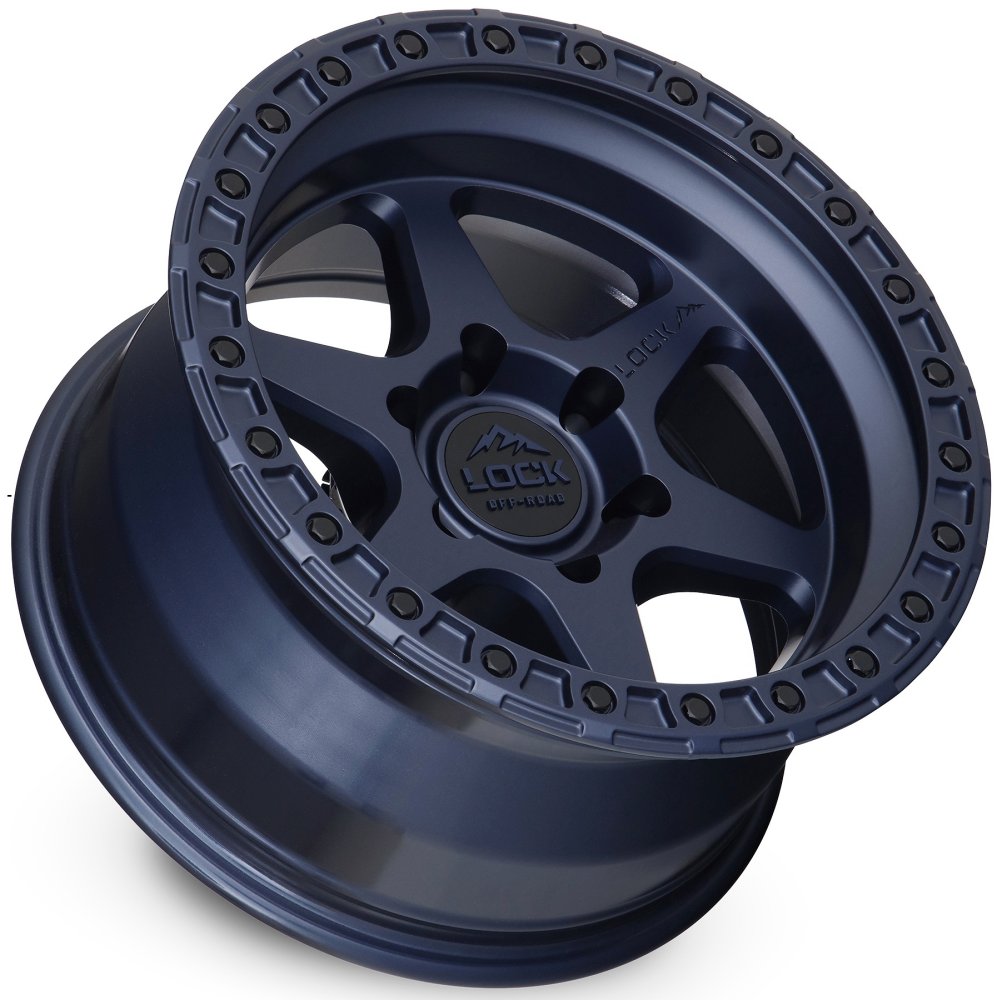 17x9 Lock Off-Road Olympus Matte Blue 6x5.5/139.7 -12mm