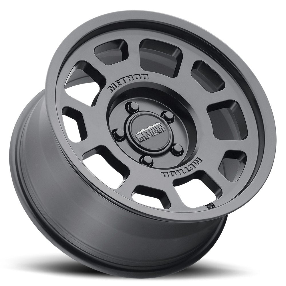 (Clearance - No Returns) 17x8.5 Method Race MR705 Matte Black (Bead Grip) 6x135 0mm