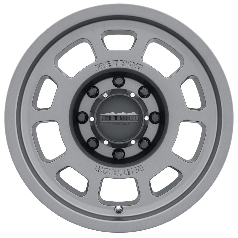 (Clearance - No Returns) 17x8.5 Method Race MR705 Titanium (Bead Grip) 6x135 0mm
