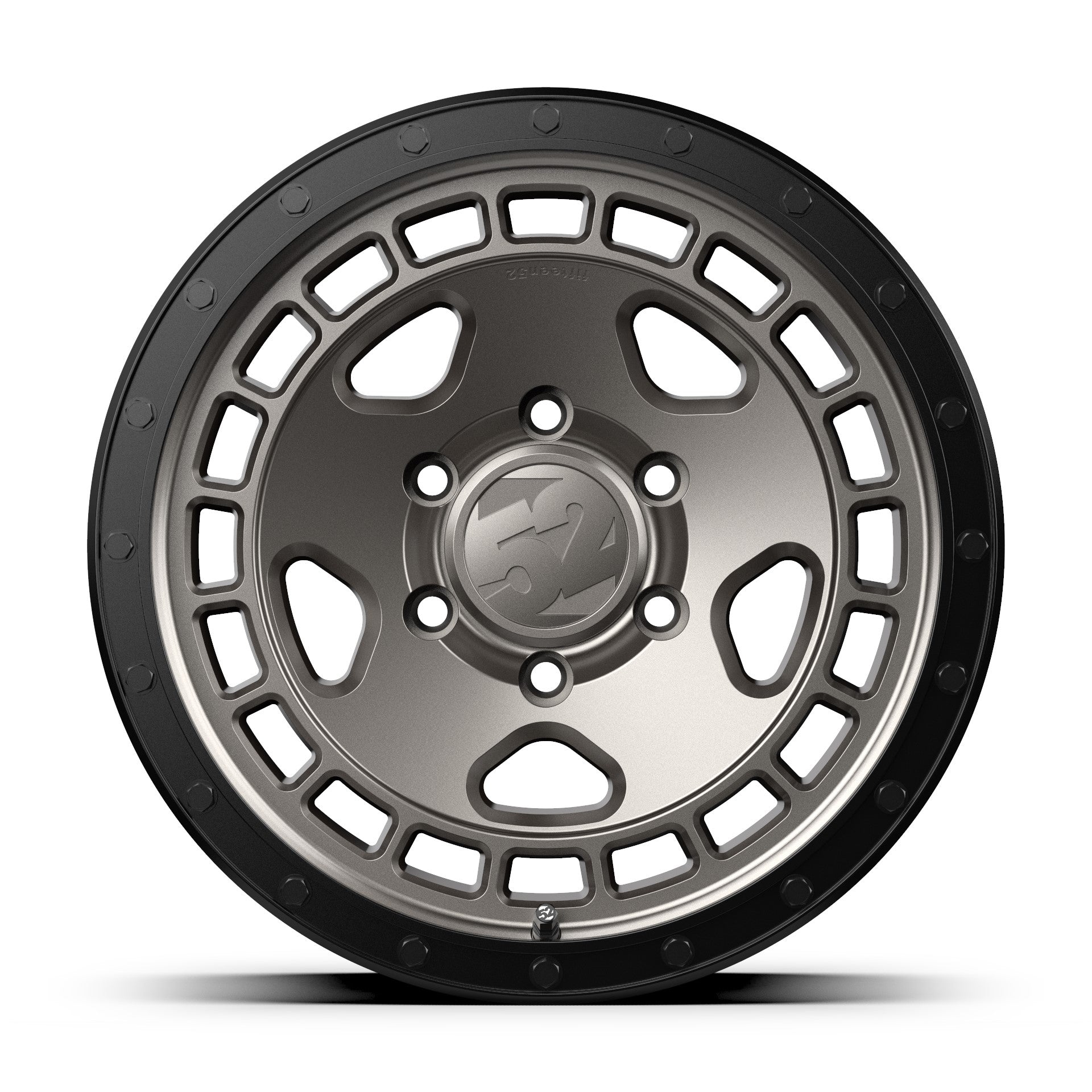 (Clearance - No Returns) 17x8.5 Fifteen52 Off-Road Turbomac HD Magnesium Grey w/ Black Ring & Steel Hardware 6x135 0mm
