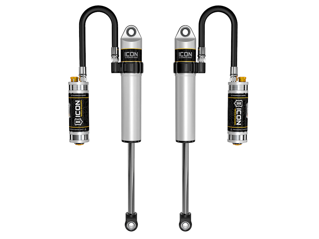 ICON 2005-2023 Toyota Tacoma/2003-2024 Toyota 4Runner//2007-2014 Toyota FJ Cruiser/2003-2009 Lexus GX470, Front 2.5 VS Remote Reservoir w/ CDCV, S2 Secondary Shocks, Pair 59706cp