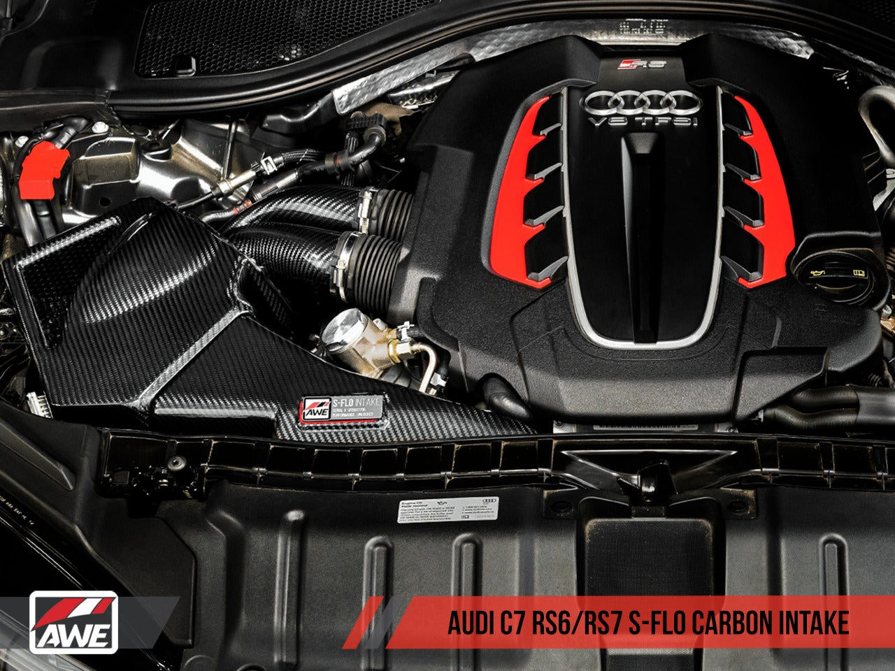 AWE Tuning Audi C7 RS6 / RS7 4.0T S-FLO Carbon Intake V2 2660-15012