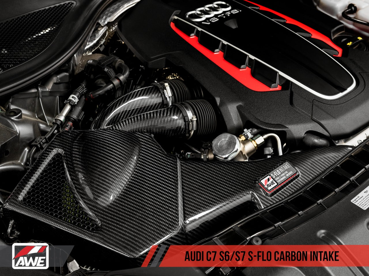 AWE Tuning Audi C7 S6 / S7 4.0T S-FLO Carbon Intake V2 2660-15020
