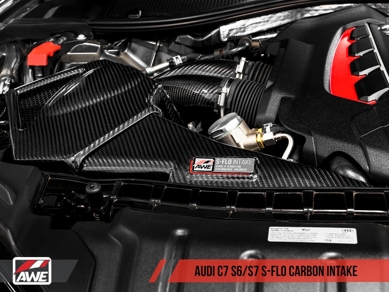AWE Tuning Audi C7 S6 / S7 4.0T S-FLO Carbon Intake V2 2660-15020