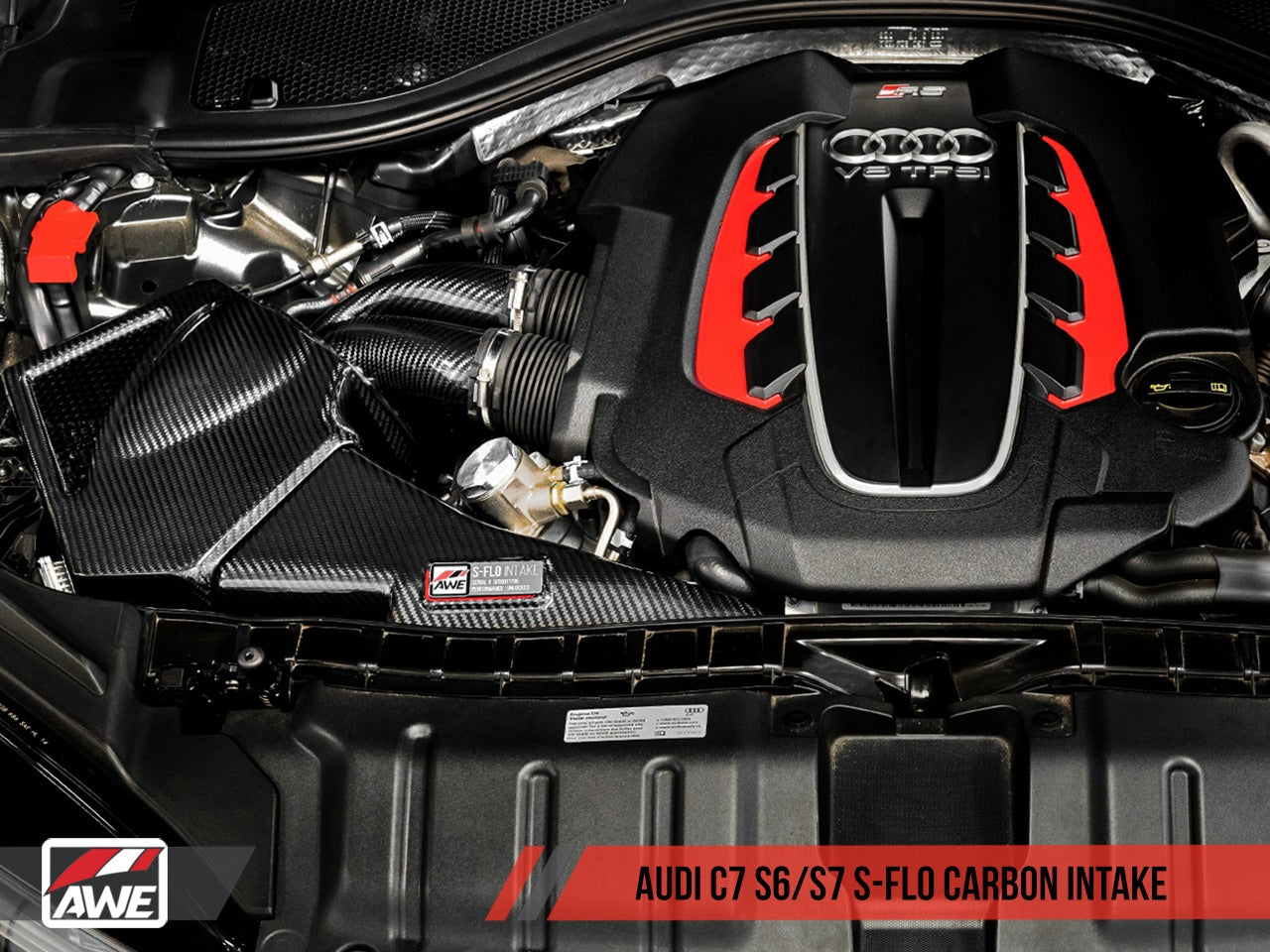 AWE Tuning Audi C7 S6 / S7 4.0T S-FLO Carbon Intake V2 2660-15020