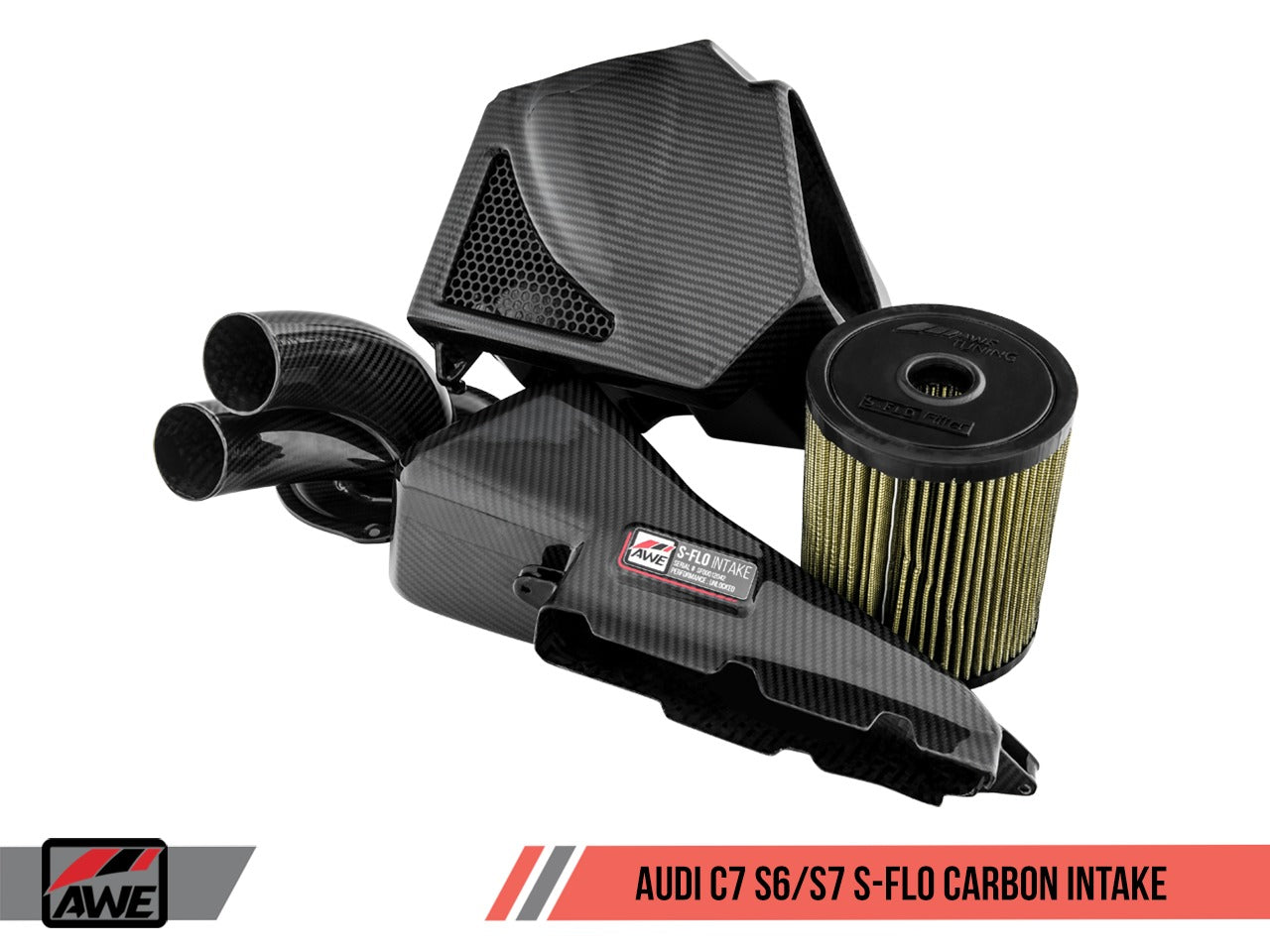 AWE Tuning Audi C7 S6 / S7 4.0T S-FLO Carbon Intake V2 2660-15020