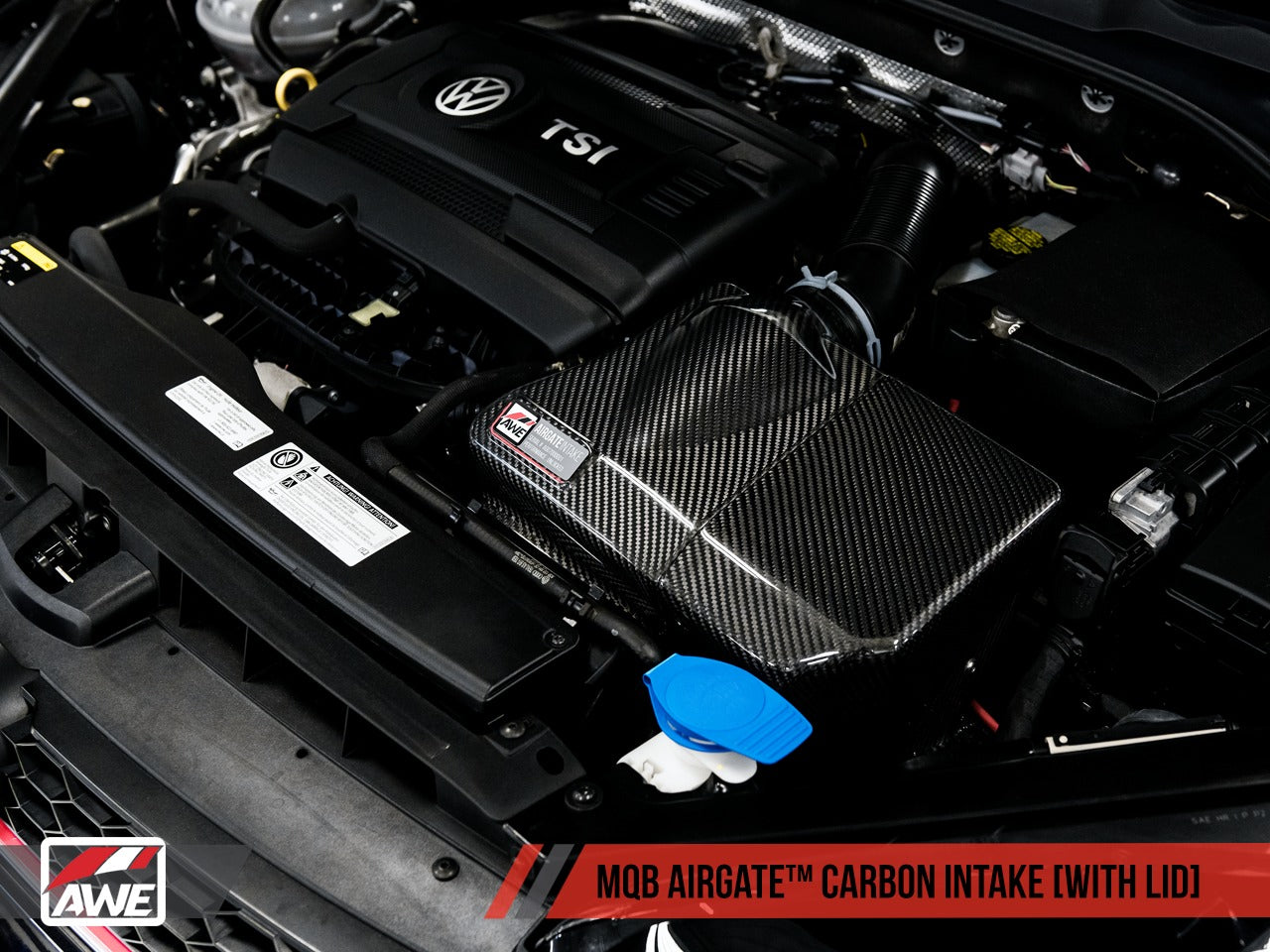 AWE Tuning Audi / Volkswagen MQB/Golf R AirGate Carbon Fiber Intake Lid 2660-25002