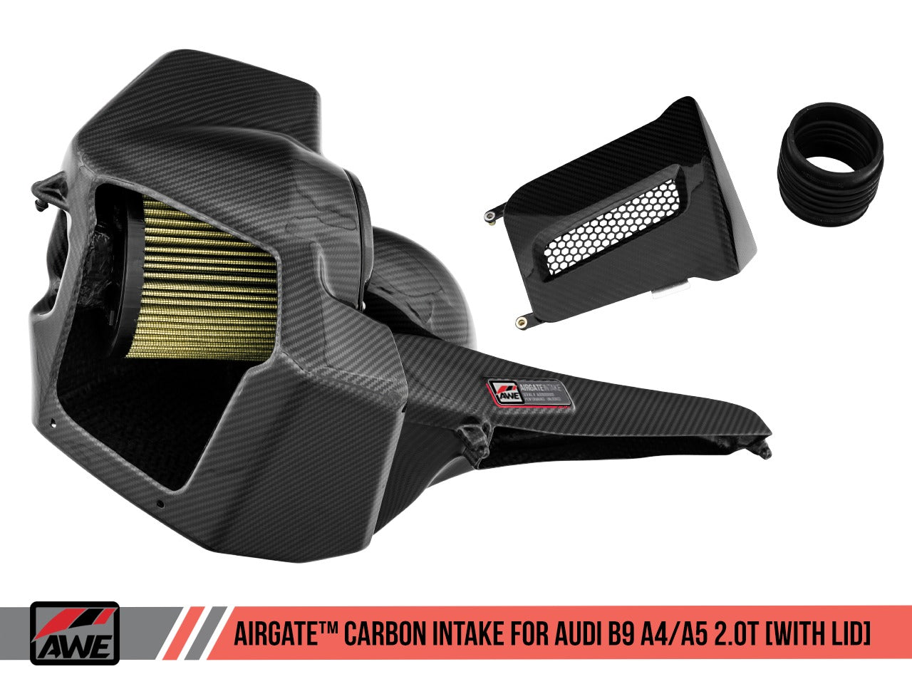 AWE Tuning Audi B9 SQ5 3.0T AirGate Carbon Fiber Intake w/ Lid 2660-15060