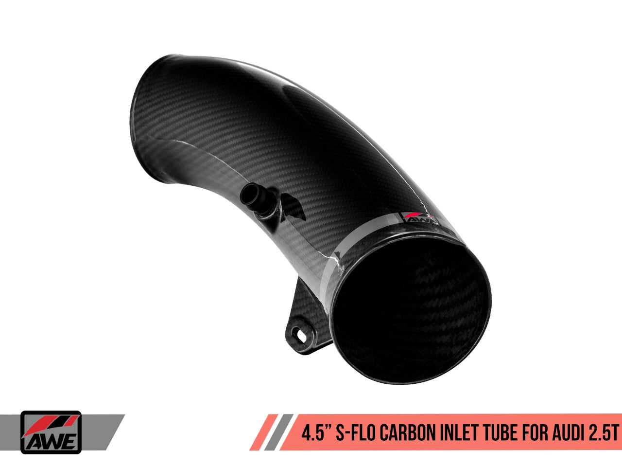 AWE Tuning Audi RS3 / TT RS 4.5in S-FLO Carbon Inlet Tube 2660-15044
