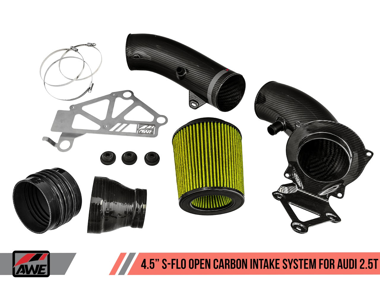 AWE Tuning Audi RS3 / TT RS S-FLO Open Carbon Fiber Intake 2660-15048