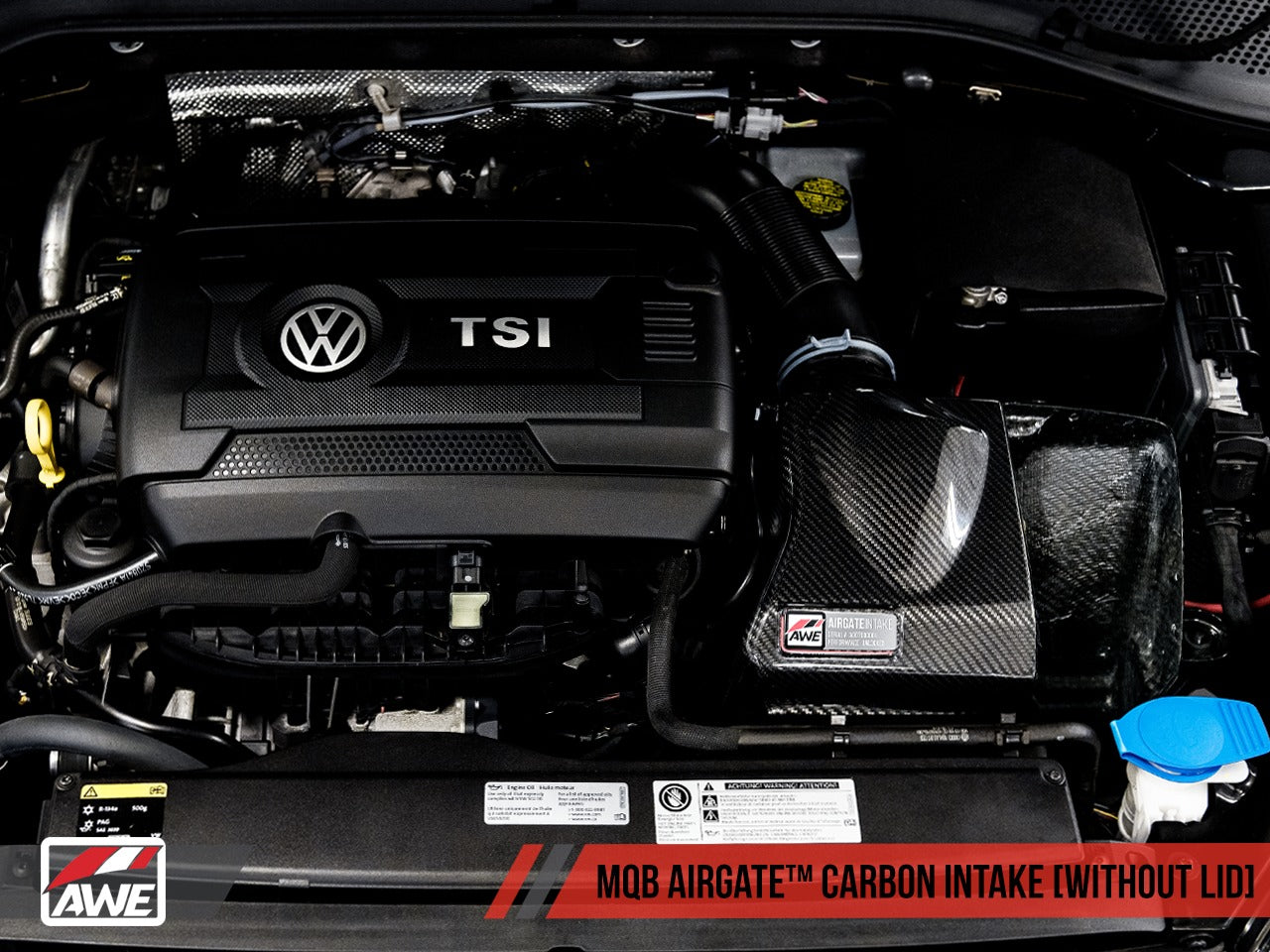 AWE Tuning VW GTI/Golf R MK7 1.8T/2.0T 8V (MQB) Carbon Fiber AirGate Intake w/o Lid 2660-15260