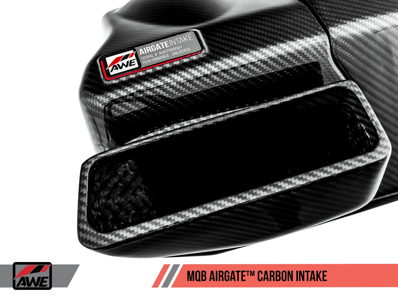 AWE Tuning VW GTI/Golf R MK7 1.8T/2.0T 8V (MQB) Carbon Fiber AirGate Intake w/o Lid 2660-15260