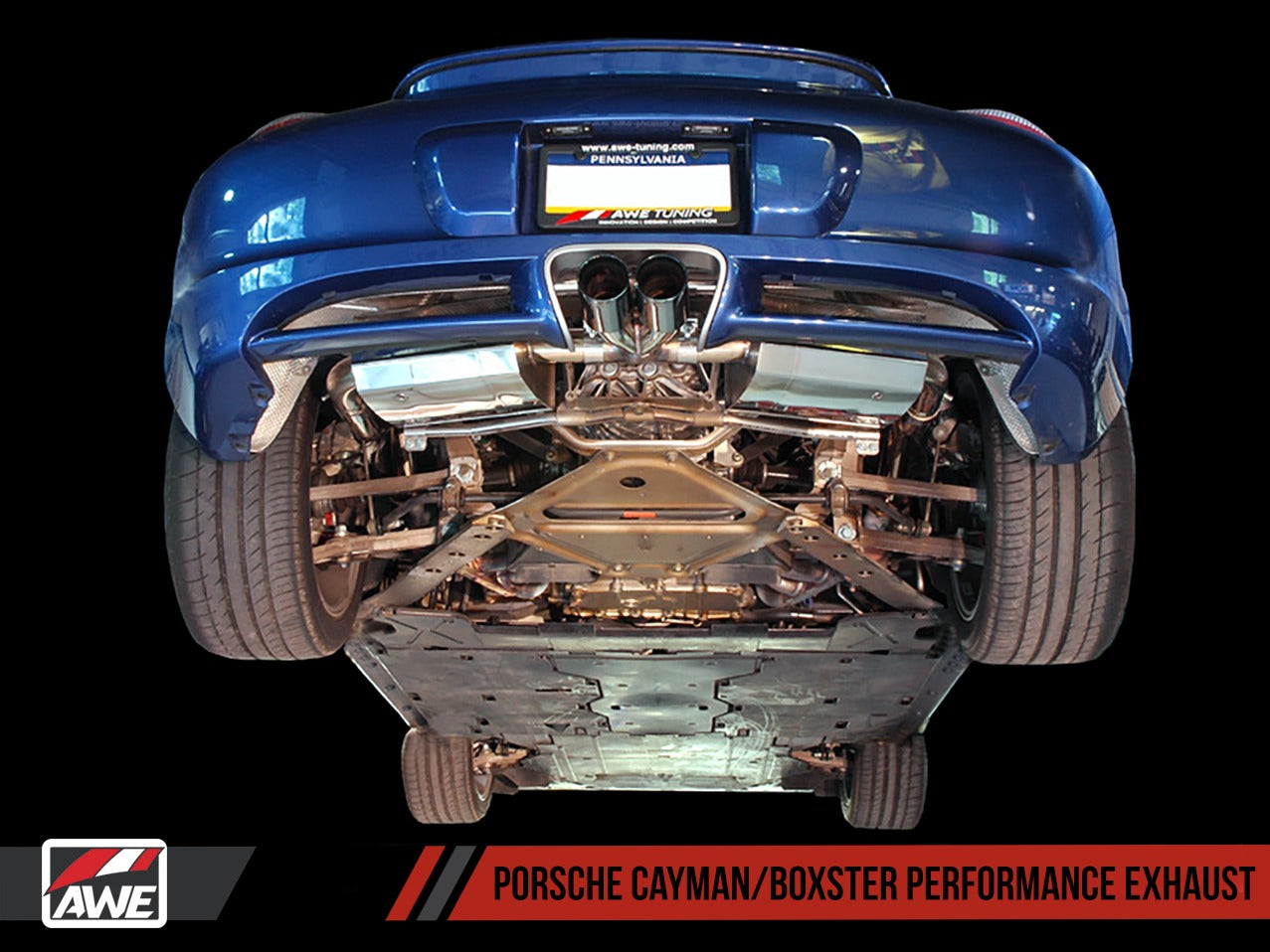 AWE Tuning 05-08 Porsche 987 Cayman/S Boxster/S Performance Muffler 3010-11036