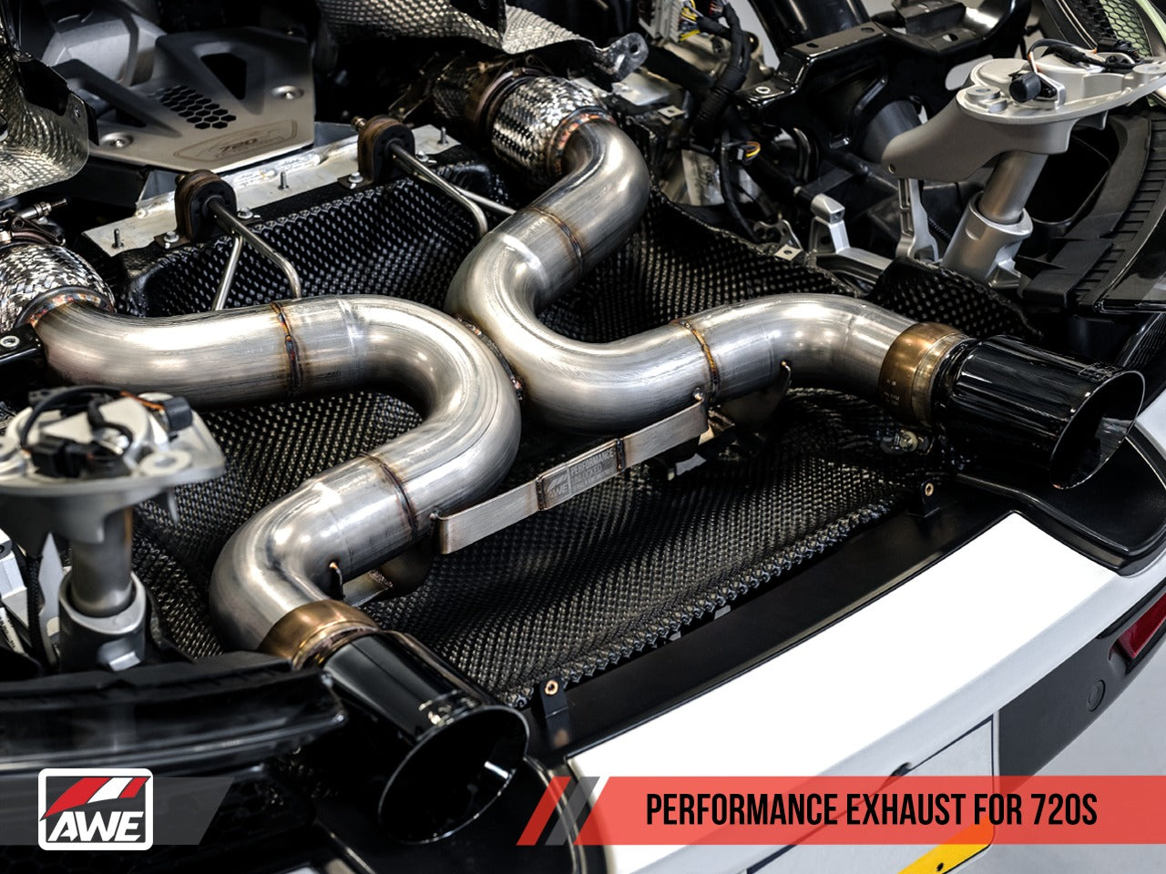 AWE Tuning 18-20 McLaren 720S Performance Exhaust - Chrome Silver Tips 3010-32040