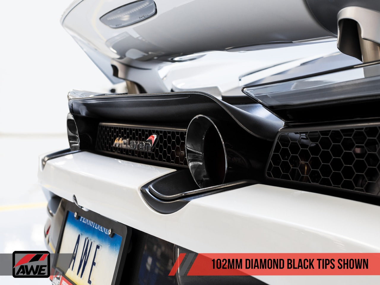 AWE Tuning 18-20 McLaren 720S Performance Exhaust - Diamond Black Tips 3010-33050