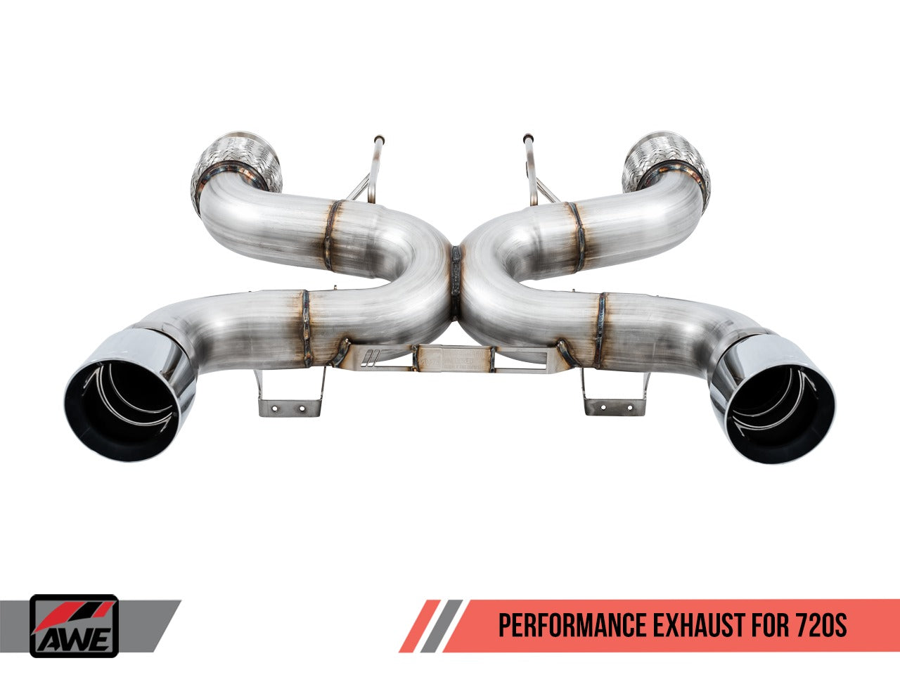 AWE Tuning 18-20 McLaren 720S Performance Exhaust - Chrome Silver Tips 3010-32040