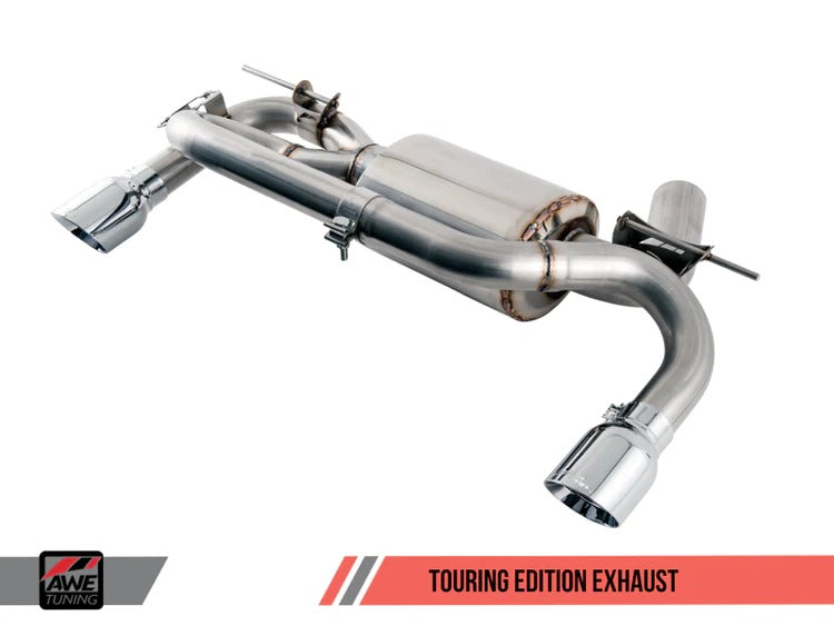 AWE Tuning 16-20 BMW F3X 340i Touring Edition Axle-Back Exhaust - Diamond Black Tips (90mm) 3010-33040