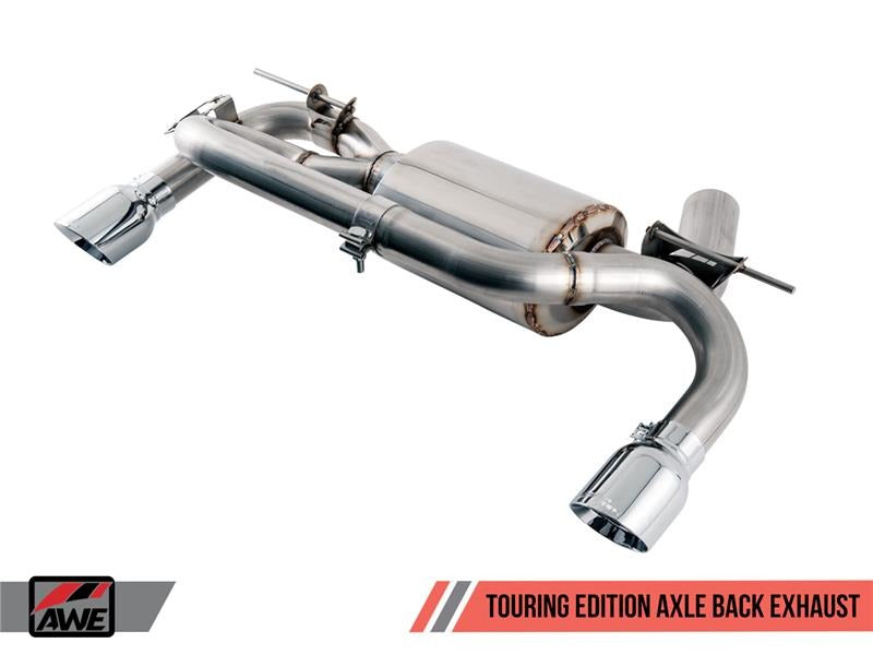 AWE Tuning 16-20 BMW F3X 335i / 435i Touring Edition Axle-Back Exhaust - Carbon Fiber Tips 3010-35002