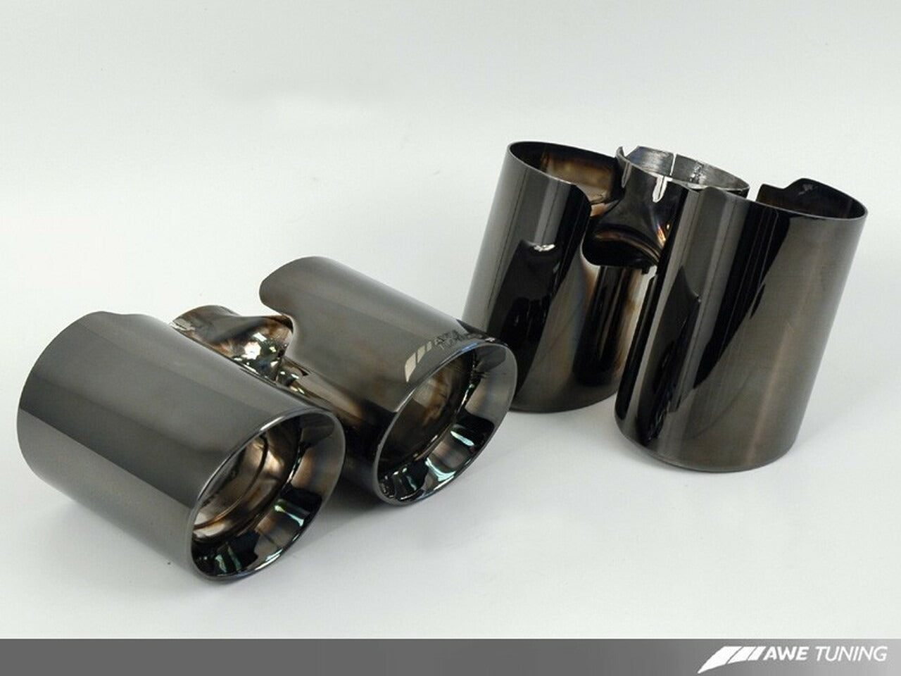 AWE Tuning Panamera Turbo Performance Exhaust System Track Edition Diamond Black Tips 3010-43022