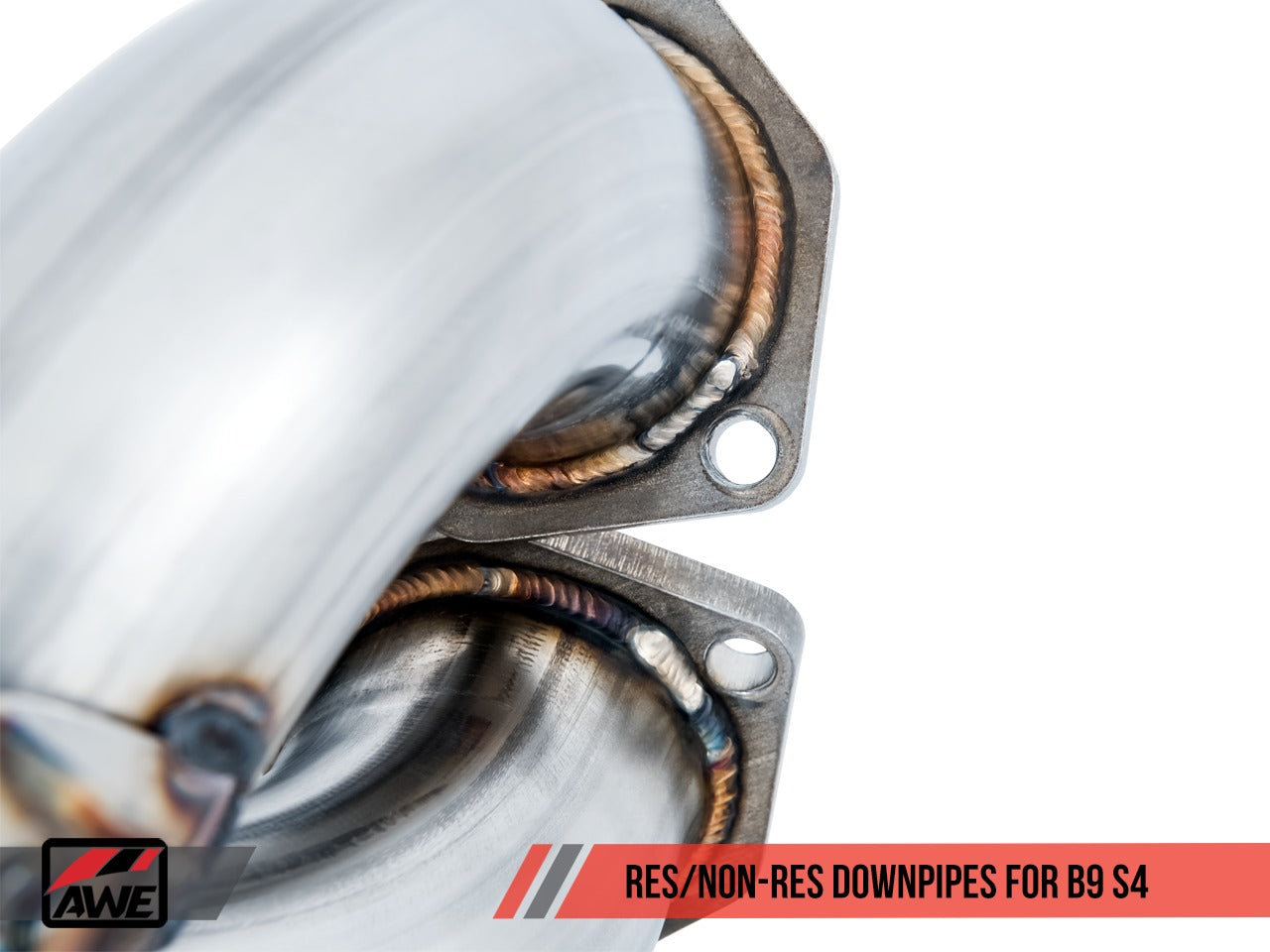 AWE Tuning 18-21 Audi B9 S4 Track Edition Exhaust - Non-Resonated (Silver 90mm Tips) 3010-42058
